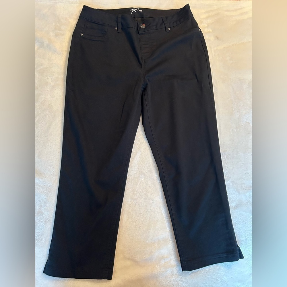 Up! Black Crop Pants